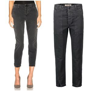 AMO Army Twist Ankle Pants in Washed Black Utility Size 25